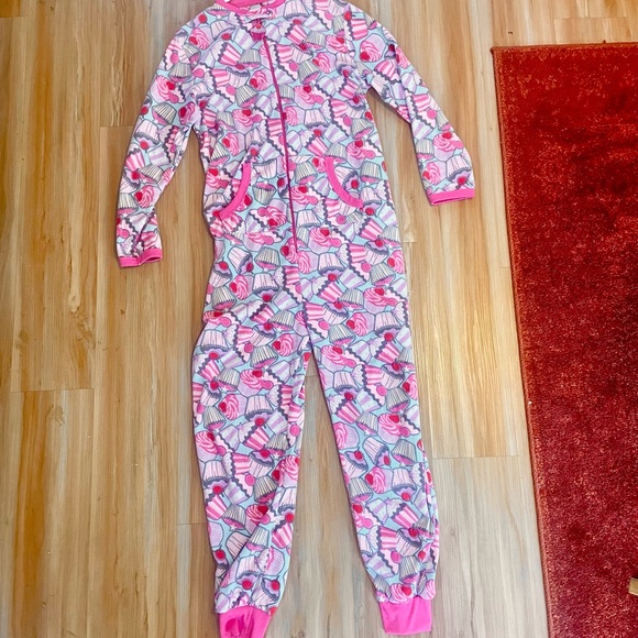 Pink Cupcake Adult-Size (M) Onesie - Picture 1 of 7